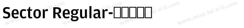 Sector Regular字体转换